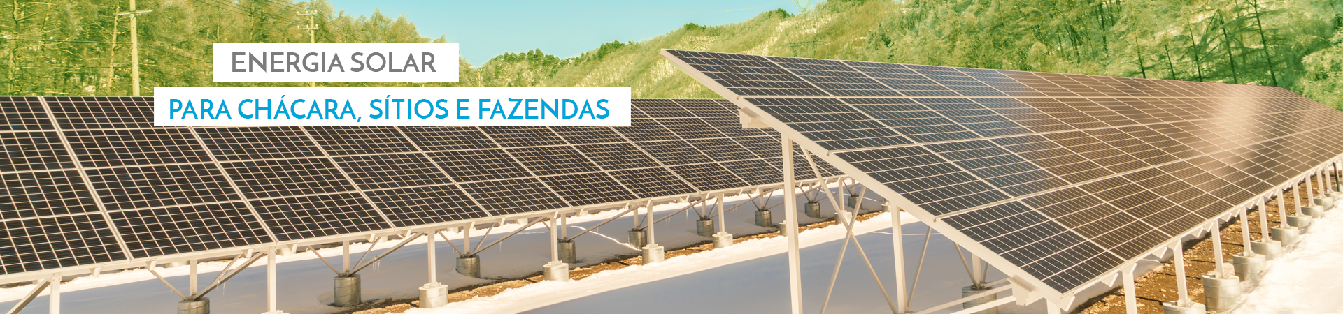 Geração de energia Solar para Imóveis Rurais